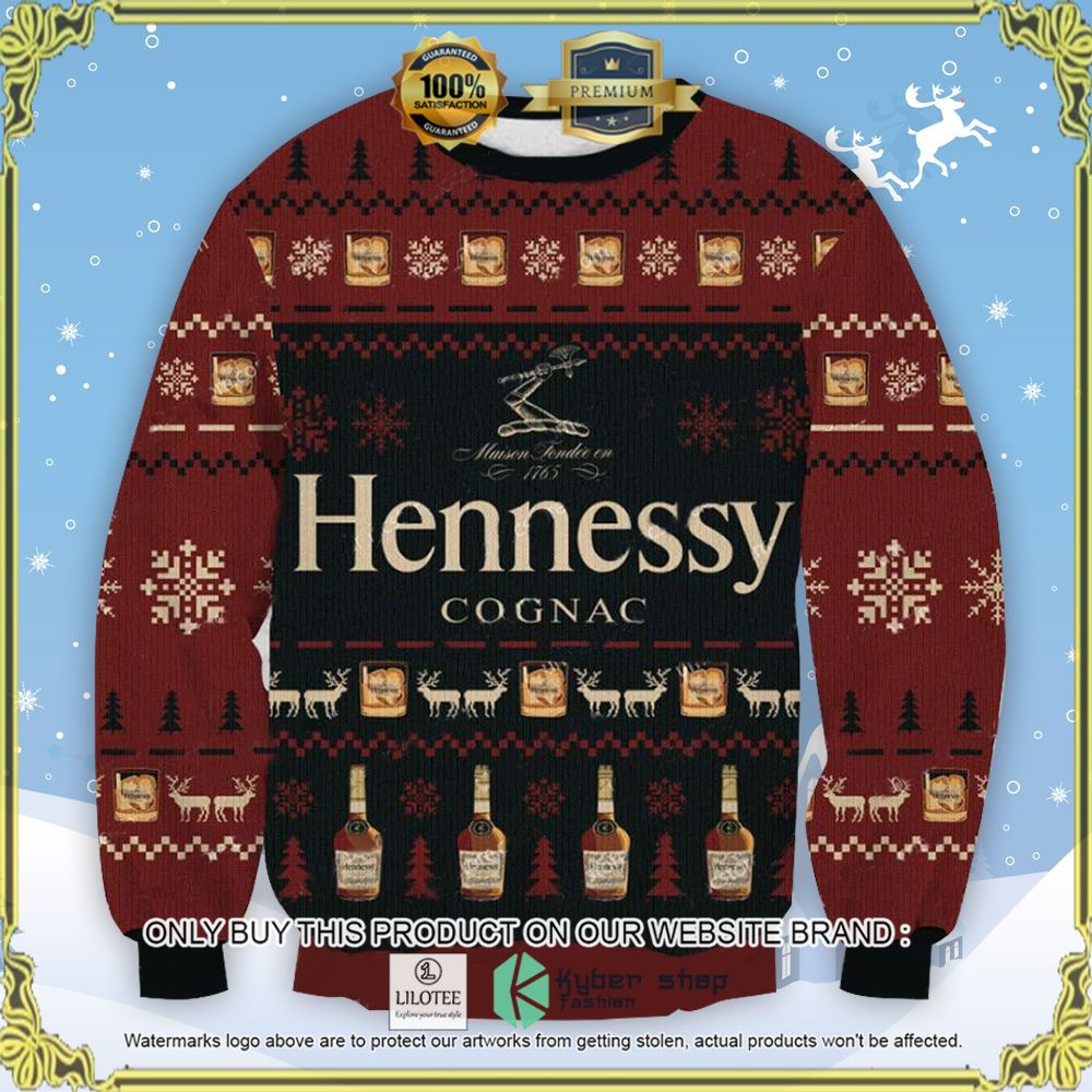 hennessy cognac knitted christmas sweater 1 41633