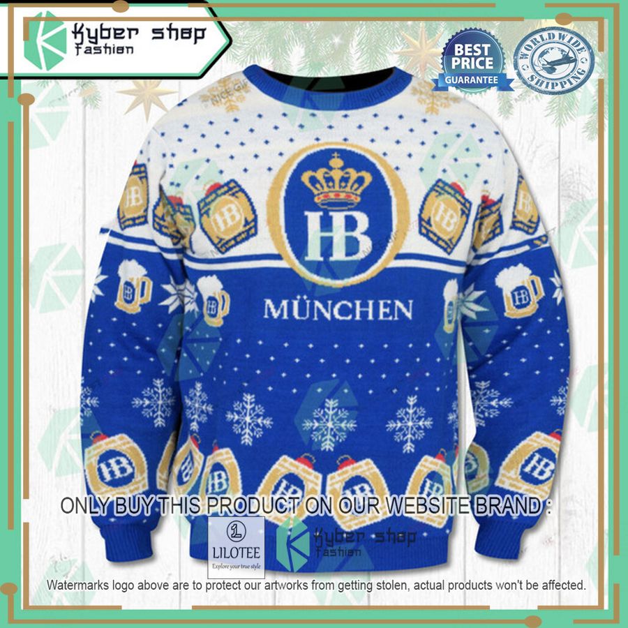 hofbrau munchen ugly christmas sweater 1 73406