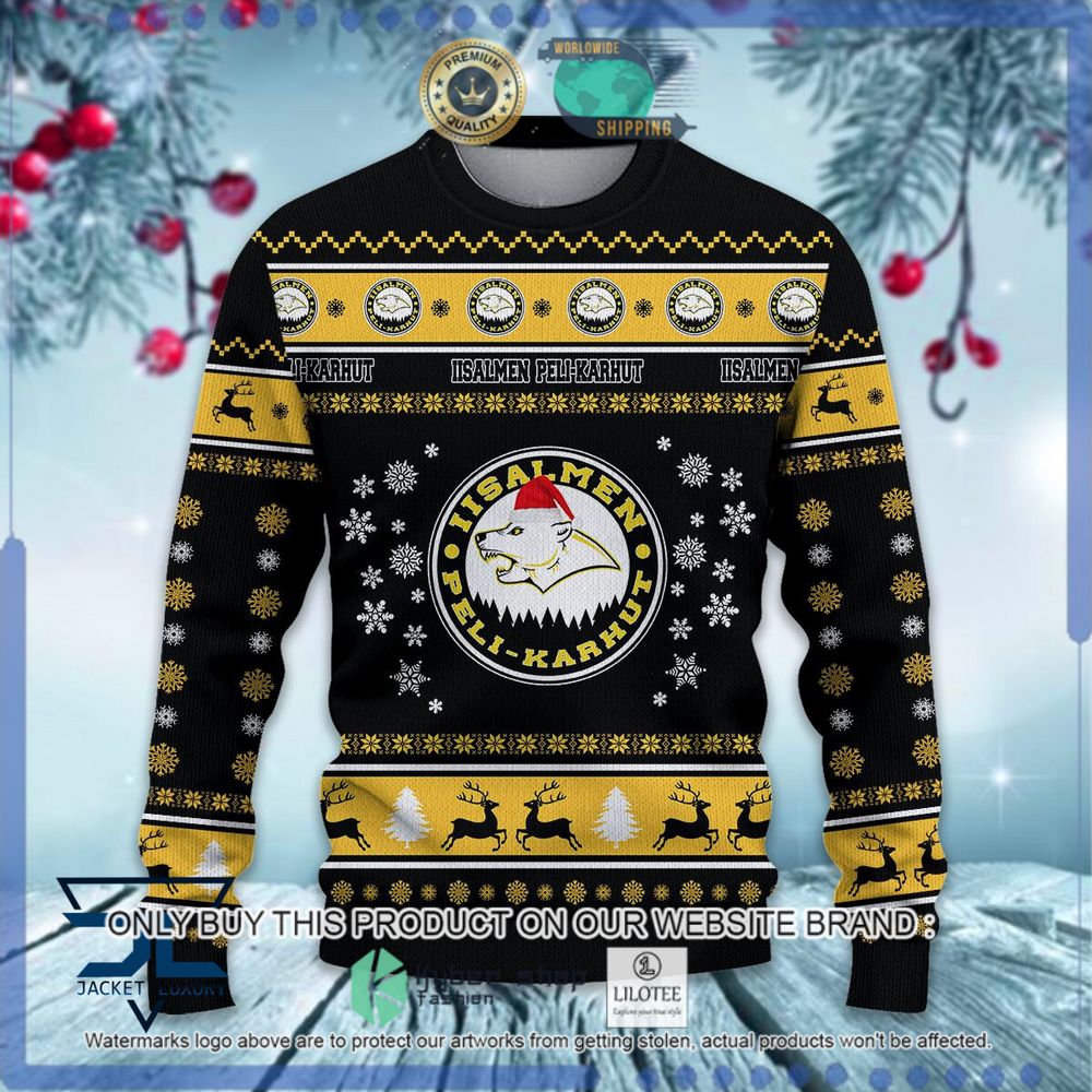 iisalmen peli karhut hat christmas sweater 1 23495