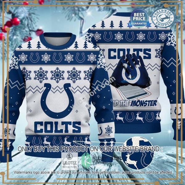 indianapolis colts build the monster christmas sweater 1 43531