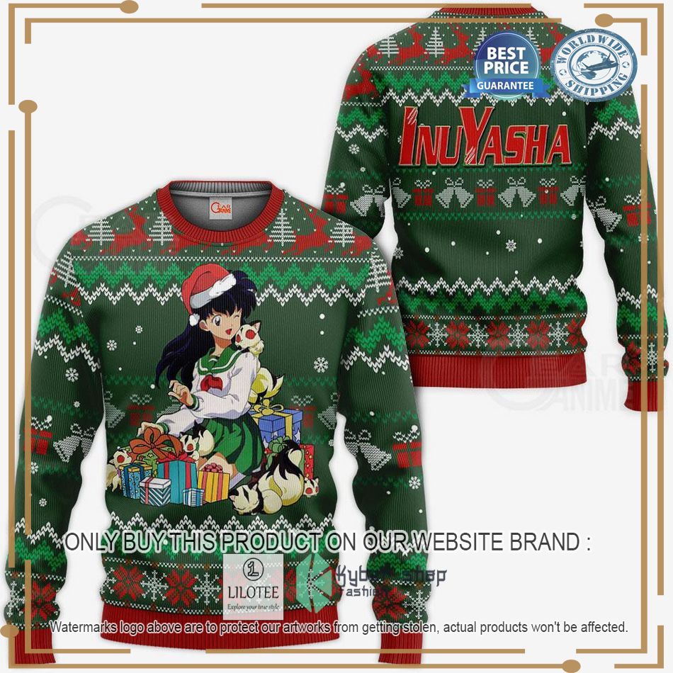 Inuyasha Kagome Ugly Christmas Sweater 2