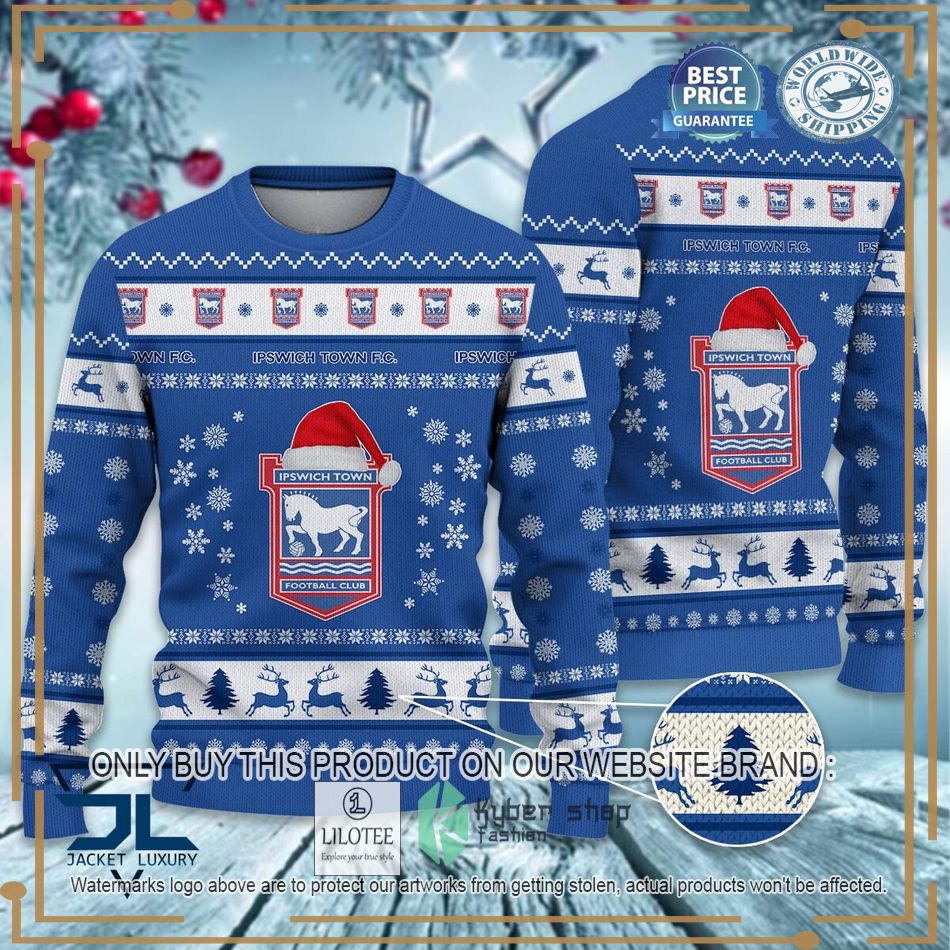 Ipswich Town F.C EFL Ugly Christmas Sweater - LIMITED EDITION 6