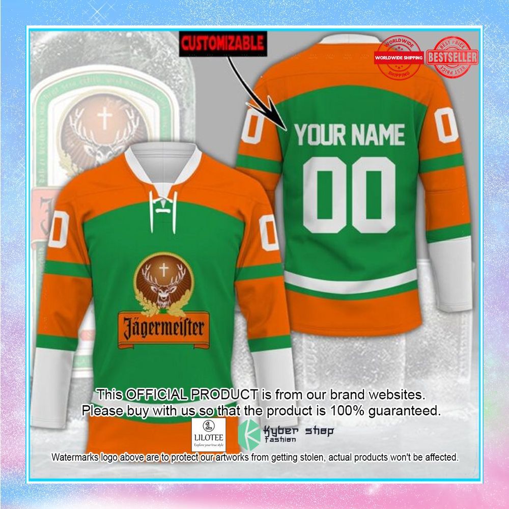 jagermeister custom name hockey jersey 1 209
