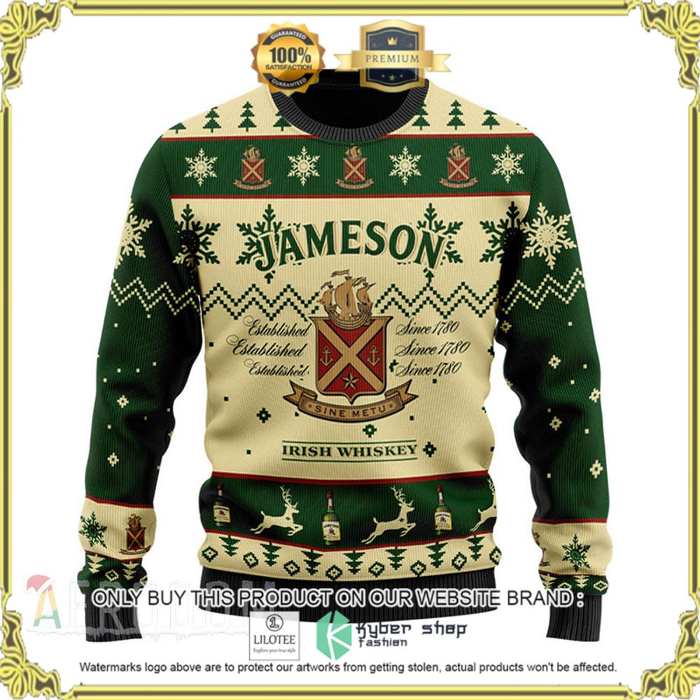 jameson irish whiskey your name christmas sweater 1 79194