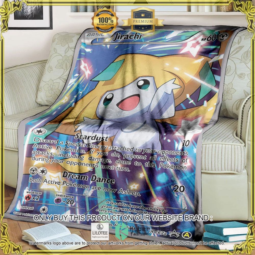 Jirachi XY Promos Custom Pokemon Soft Blanket - LIMITED EDITION 7