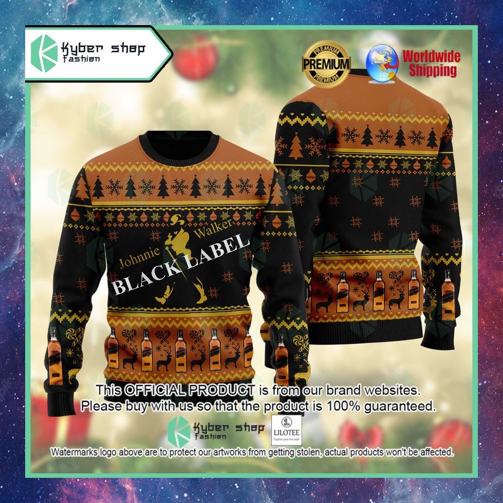 johnnie walker black label christmas sweater 1 977