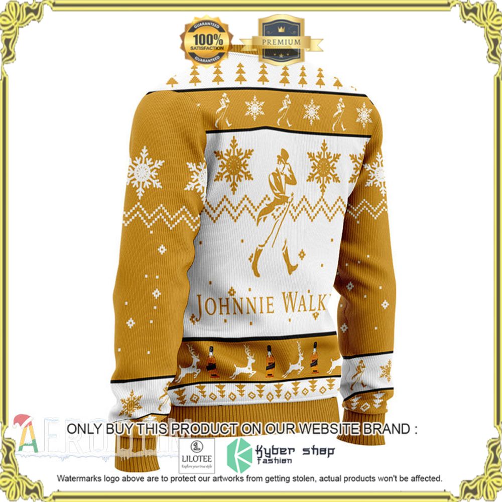 johnnie walker white orange christmas sweater 1 14907
