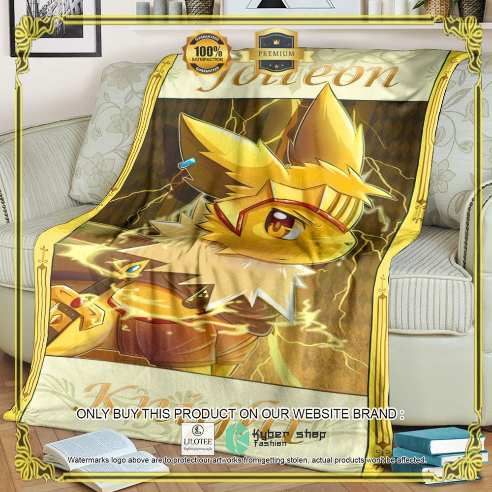 Jolteon Knight Anime Pokemon Blanket - LIMITED EDITION 9