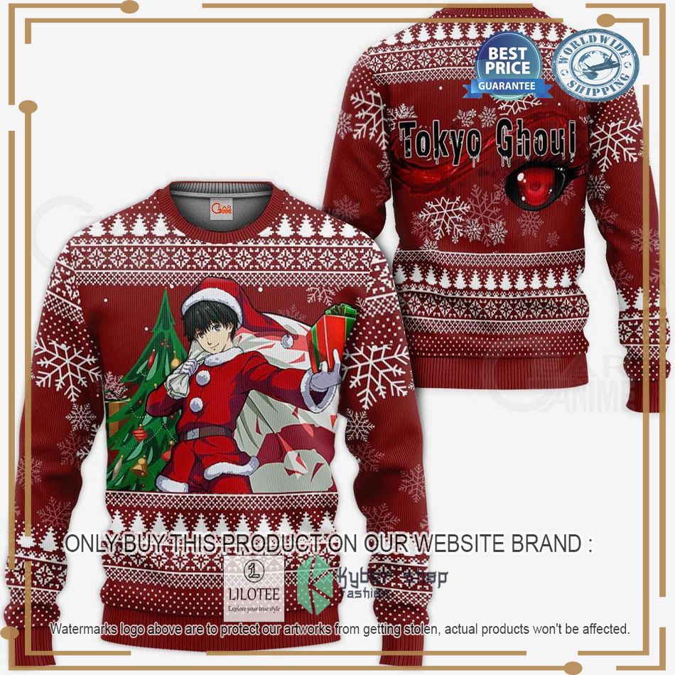 Ken Kaneki Santa Ugly Christmas Sweater 2