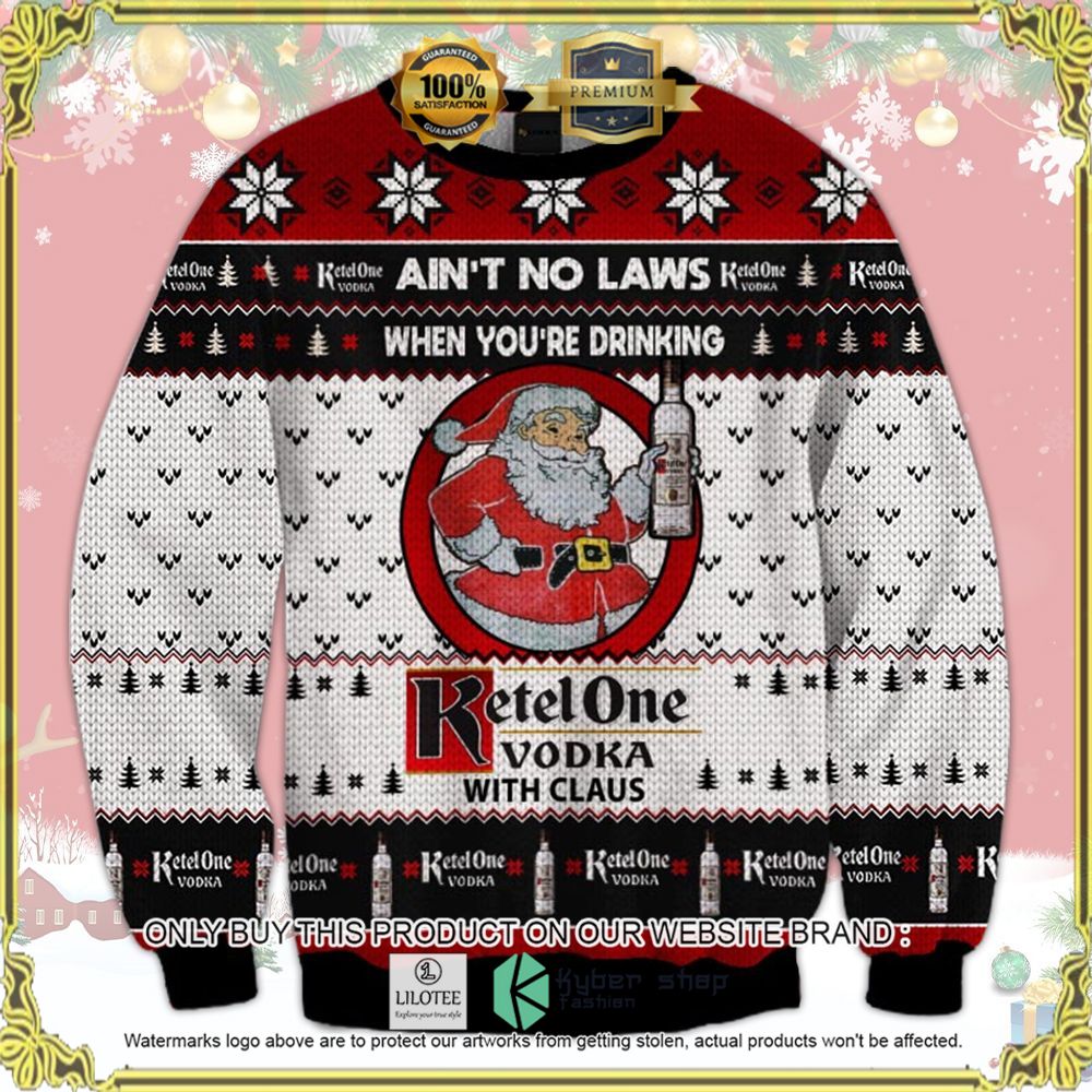 ketel one vodka with claus santa knitted christmas sweater 1 55171