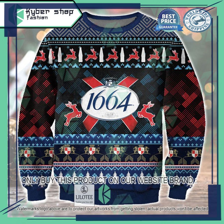 kronenbourg 1664 ugly christmas sweater 1 54626