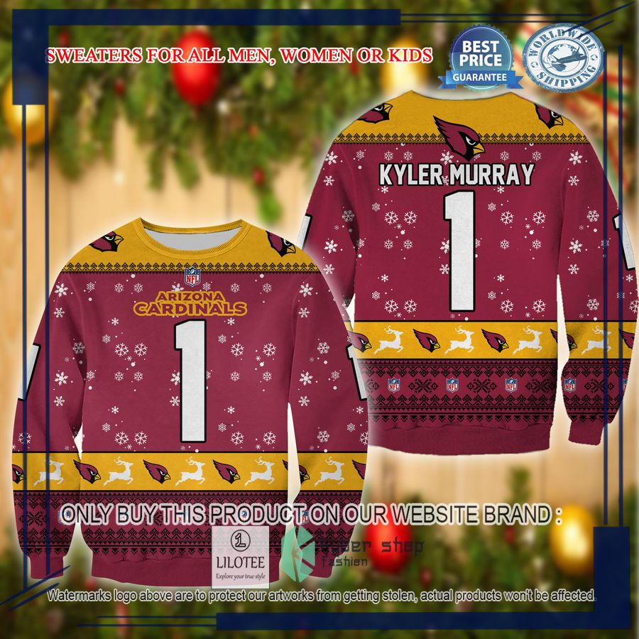 kyler murray arizona cardinals christmas sweater 1 87439