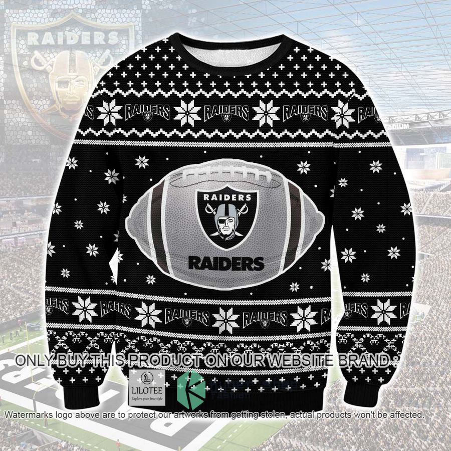 Las Vegas Raiders Christmas Sweater, Sweatshirt 8
