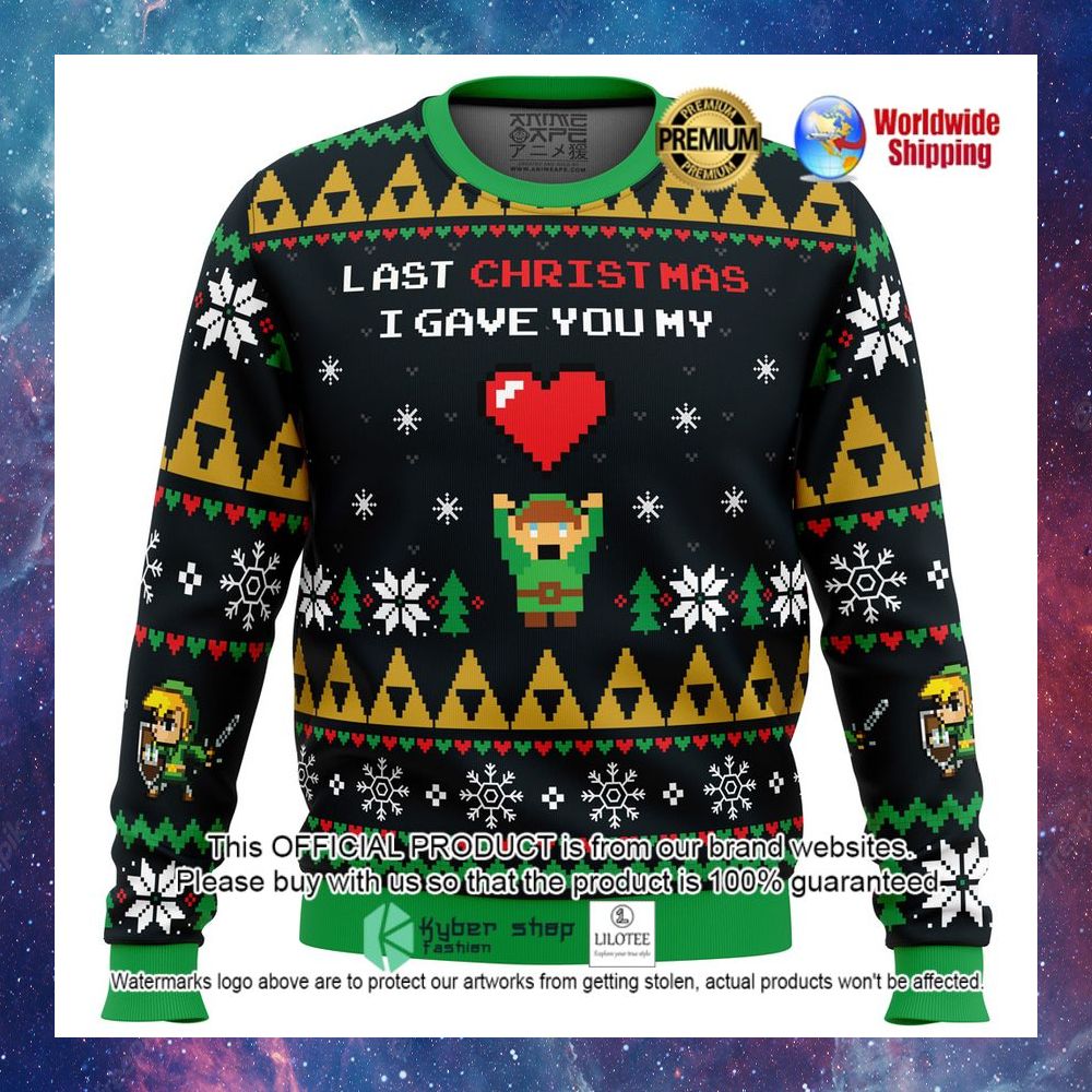 link legend of zelda last christmas i gave you my heart christmas sweater 1 361