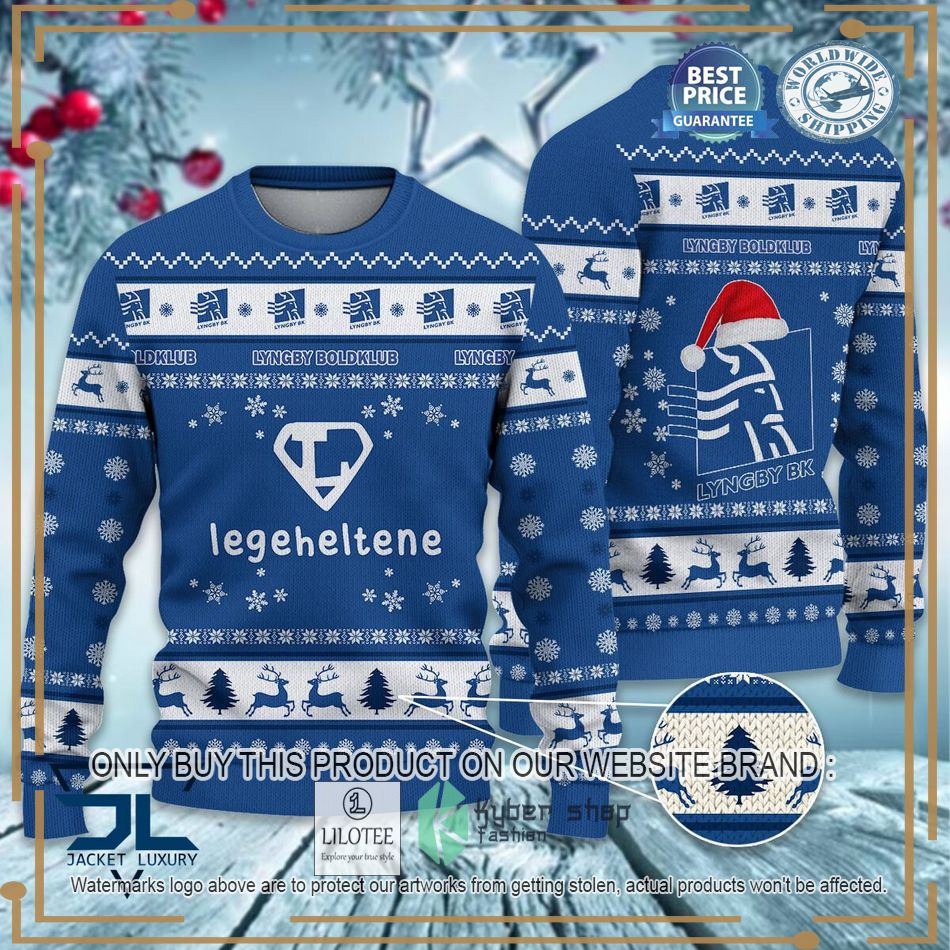 Lyngby Boldklub Super League & Danish 1st Division Ugly Sweater 7