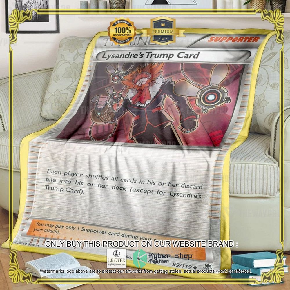 Lysandre's Trump Card Phantom Forces Anime Pokemon Blanket - LIMITED EDITION 6