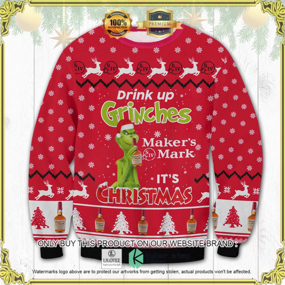 makers mark drink up grinches ugly sweater 1 60019