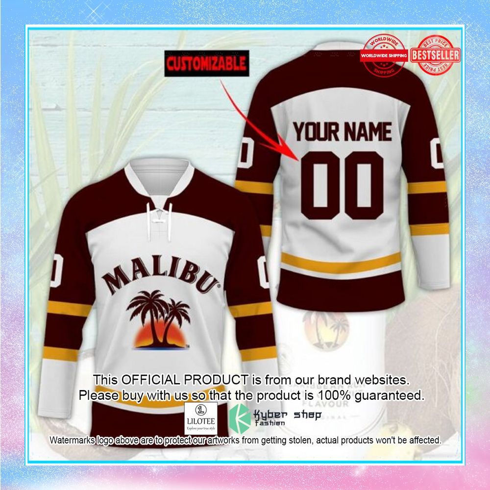 malibu custom name hockey jersey 1 423