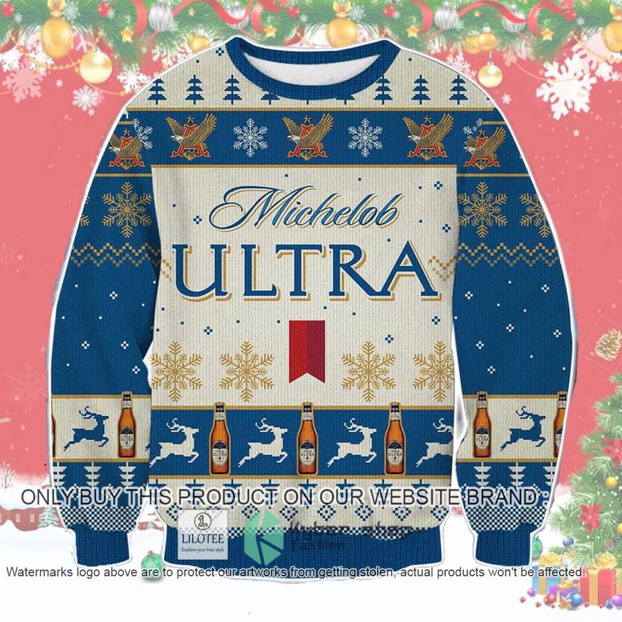 Michelob Ultra Christmas Sweater, Sweatshirt 9