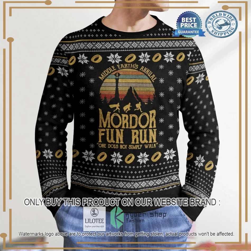 middle earths annual mordor fun run ugly sweater 1 74068