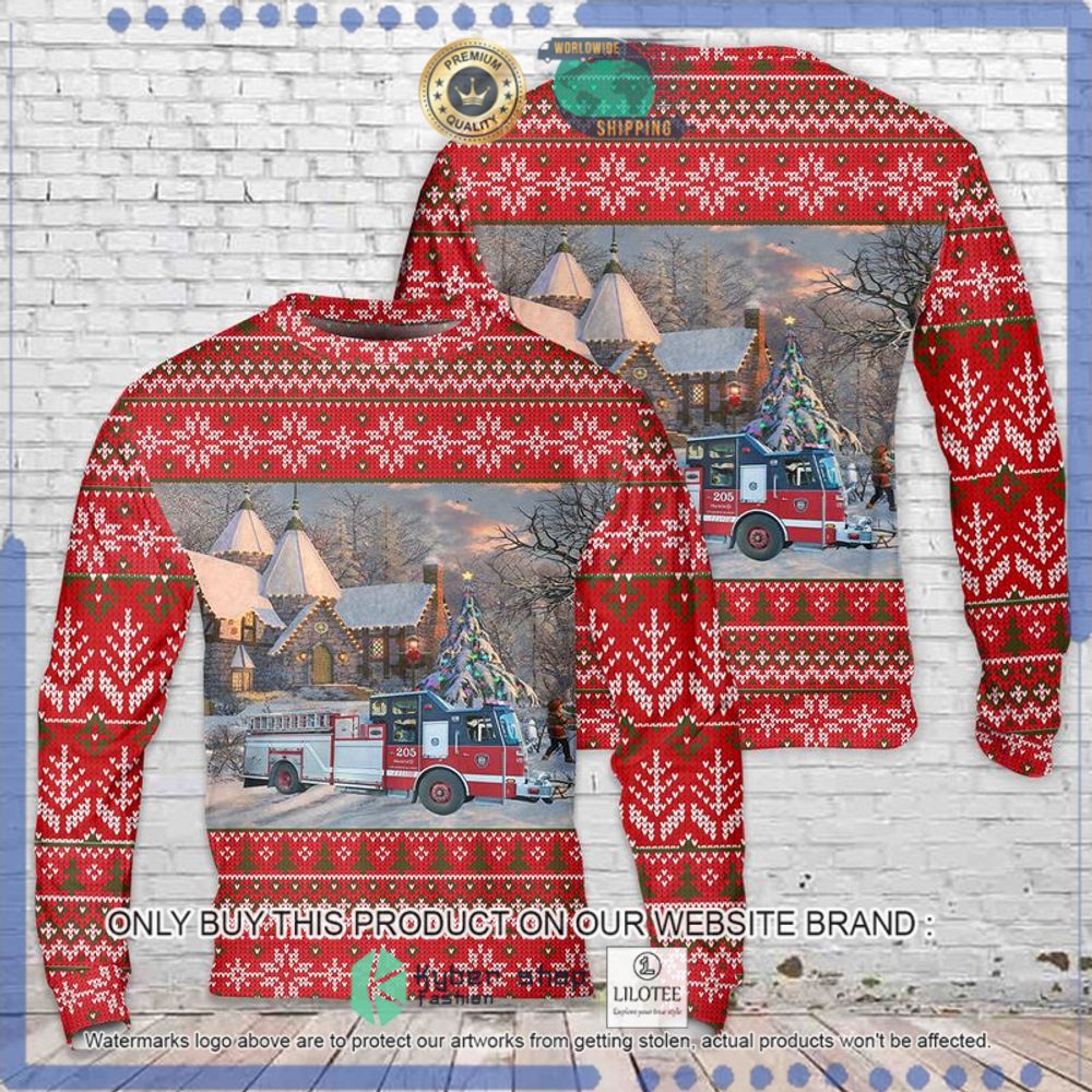 montreal fire department christmas sweater 1 65905