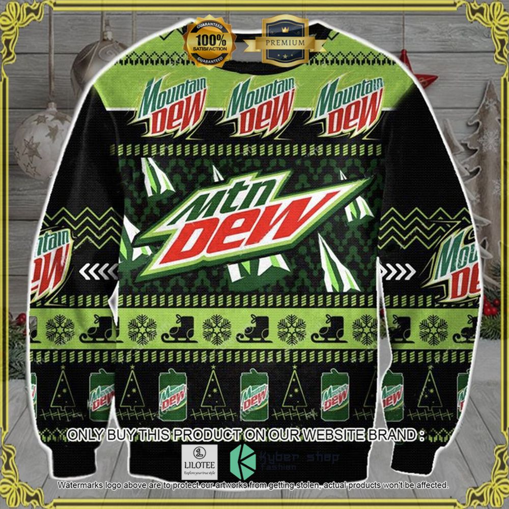 mountain dew knitted christmas sweater 1 2651
