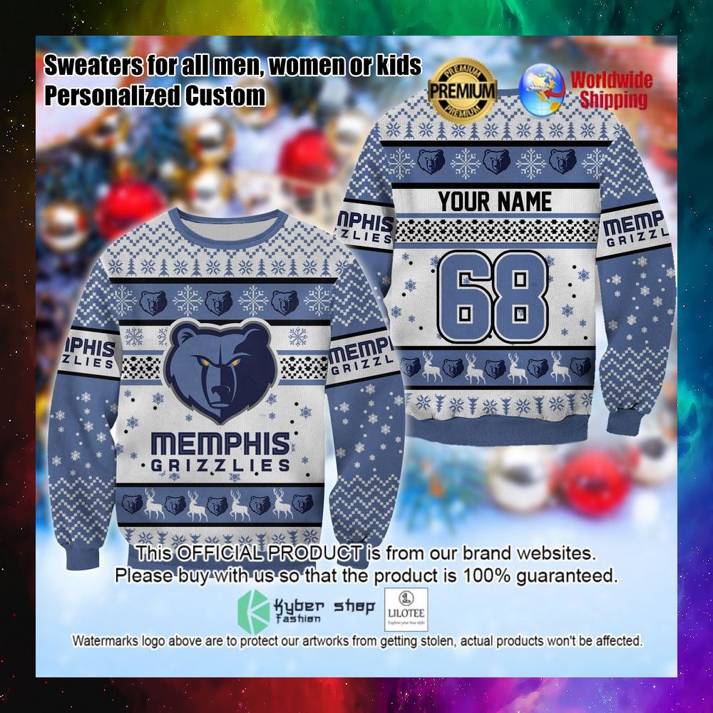 nba memphis grizzlies personalized christmas sweater 1 156