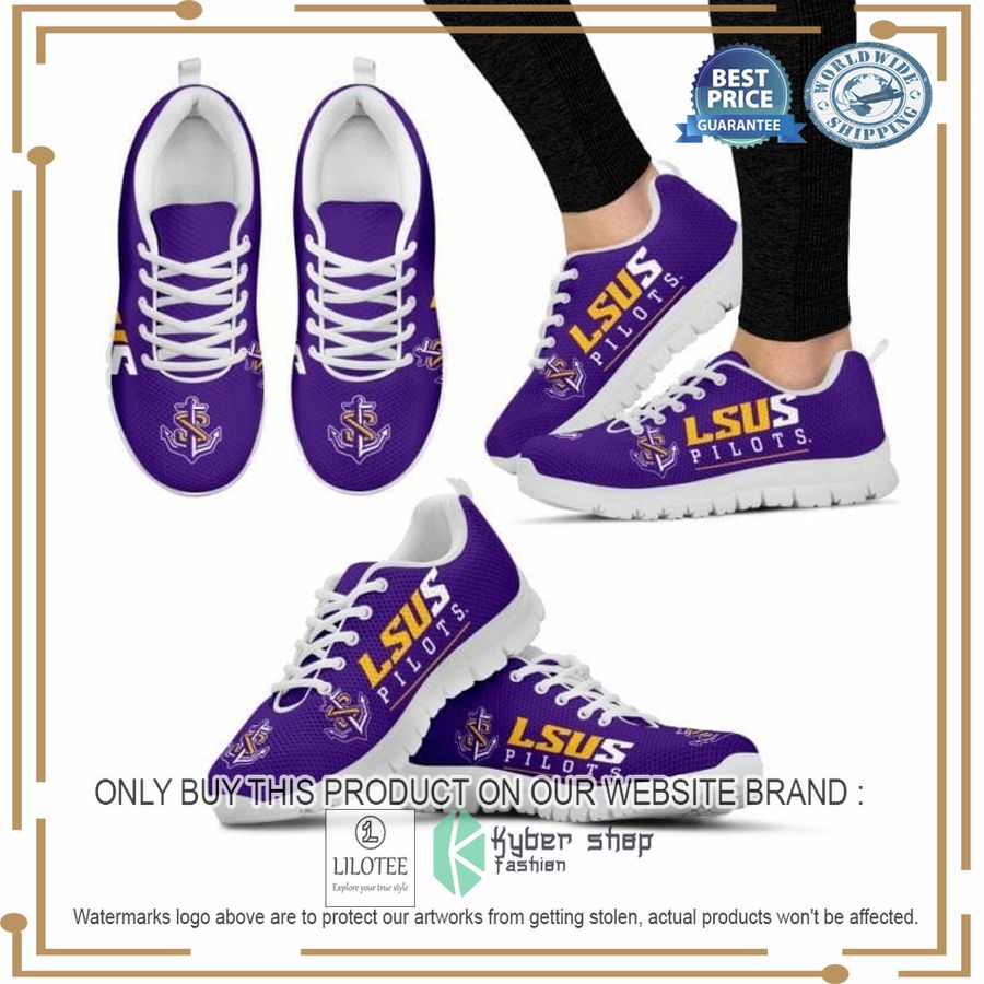 NCAA LSU Shreveport Pilots Sneaker Shoes - LIMITED EDITION 4