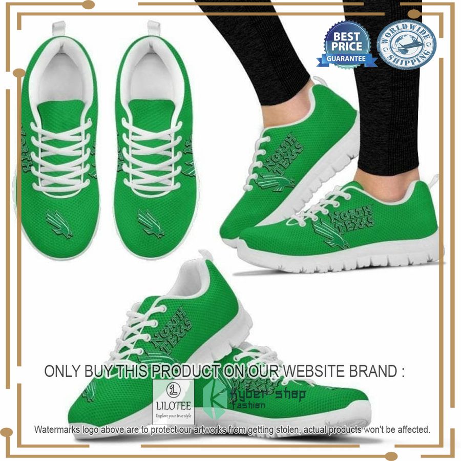NCAA North Texas Mean Green Sneaker Shoes - LIMITED EDITION 8