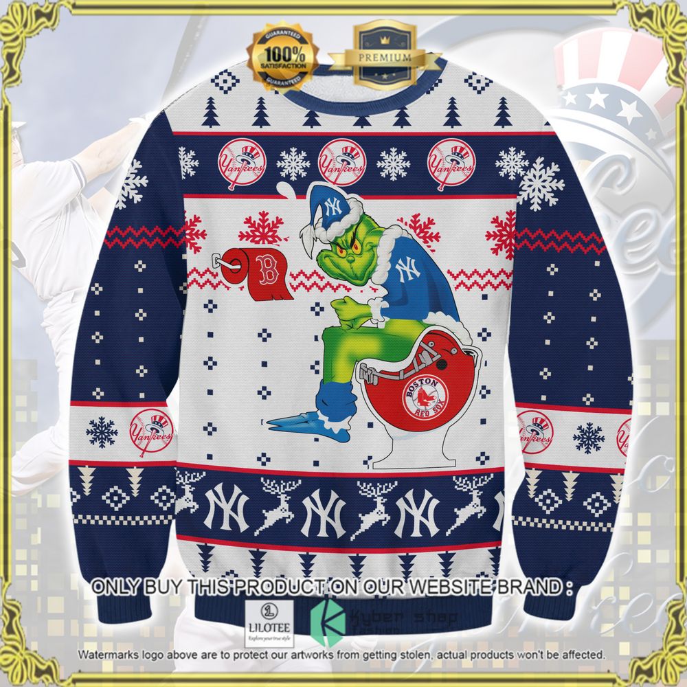 new york yankees grinch ugly sweater 1 69445
