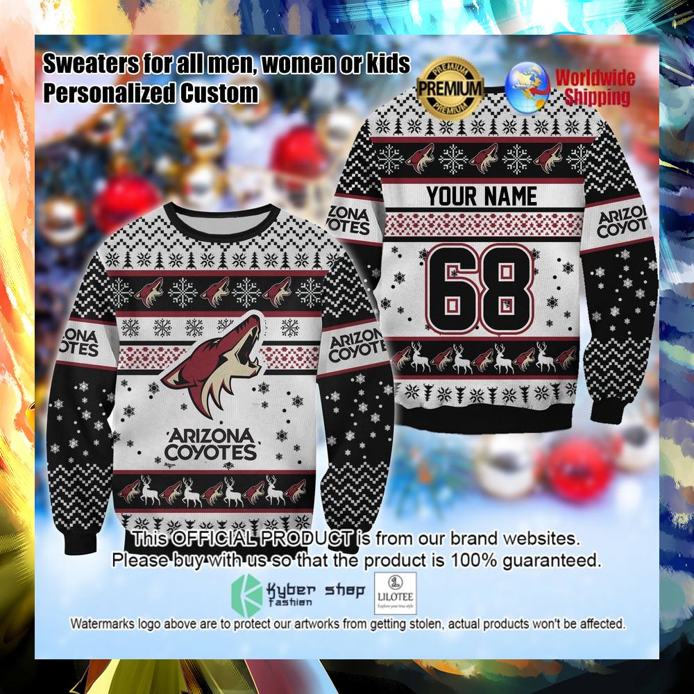 nhl arizona coyotes personalized christmas sweater 1 598