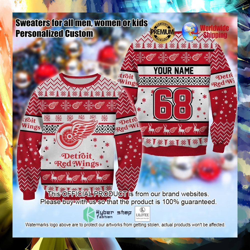 nhl detroit red wings personalized christmas sweater 1 508