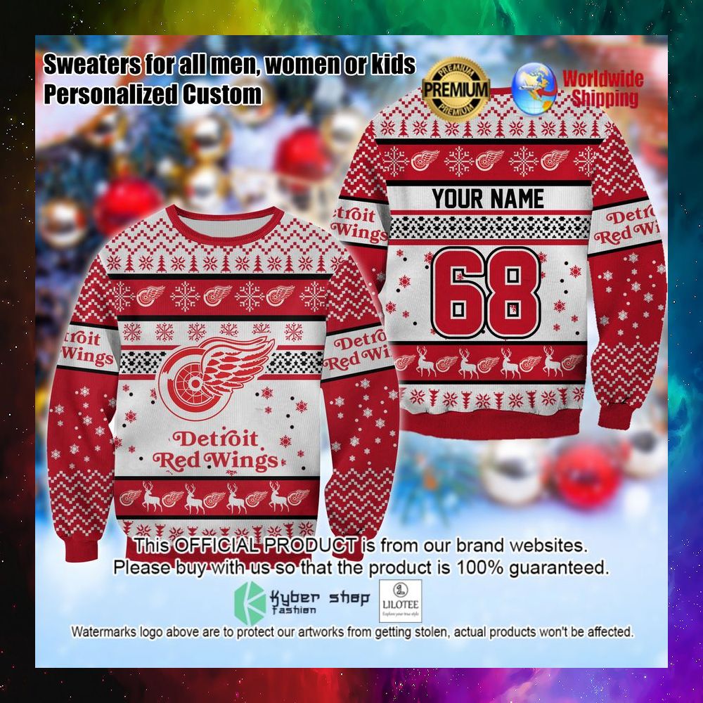 nhl detroit red wings personalized christmas sweater 1 522