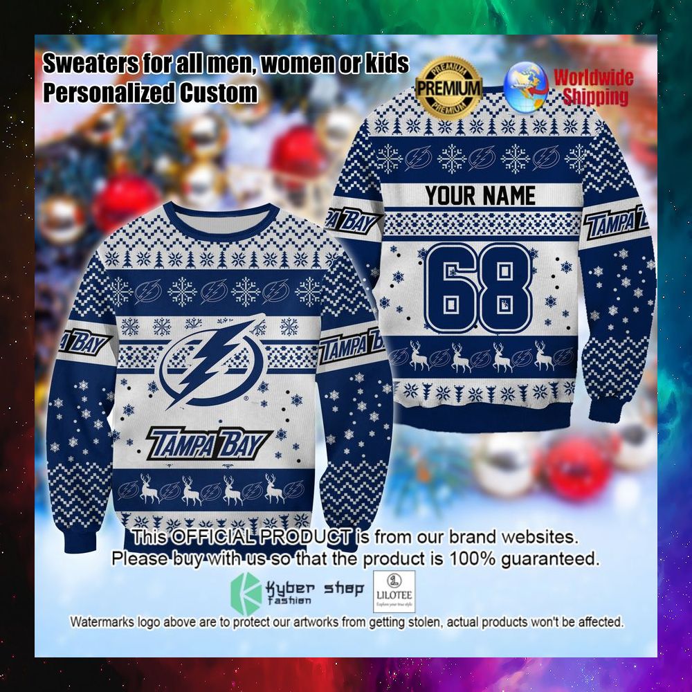 nhl tampa bay lightning personalized christmas sweater 1 126