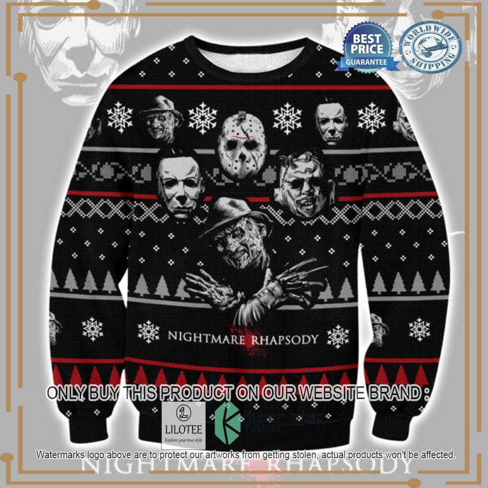 nightmare rhapsody black knitted sweater 1 67711