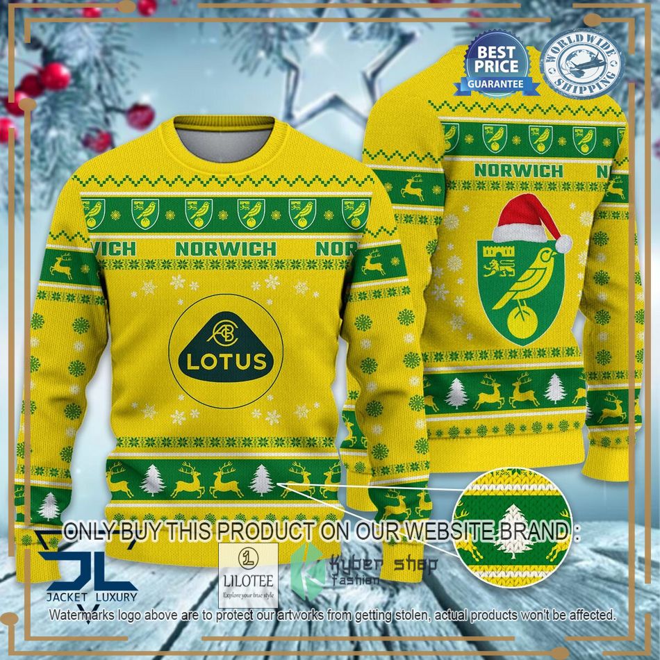 Norwich City EFL Ugly Christmas Sweater - LIMITED EDITION 7