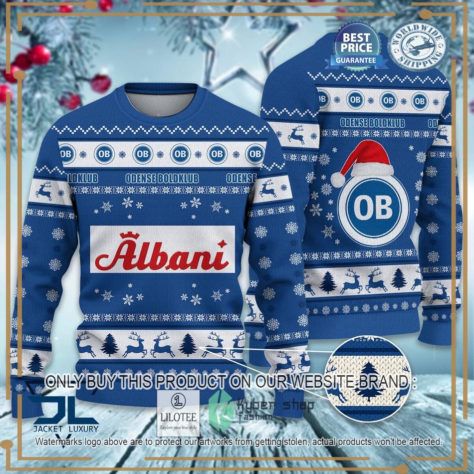 Odense Boldklub Super League & Danish 1st Division Ugly Sweater 7