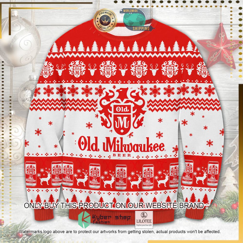 old milwaukee knitted christmas sweater 1 6697
