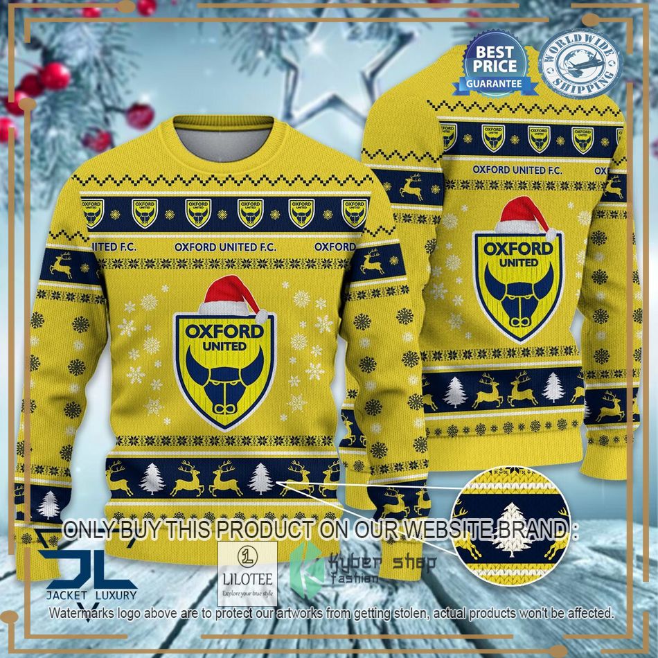 Oxford United F.C EFL Ugly Christmas Sweater - LIMITED EDITION 6