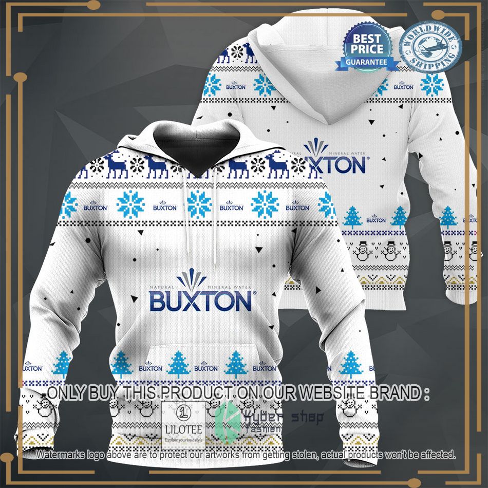 personalized buxton white sweater hoodie sweater 1 30196