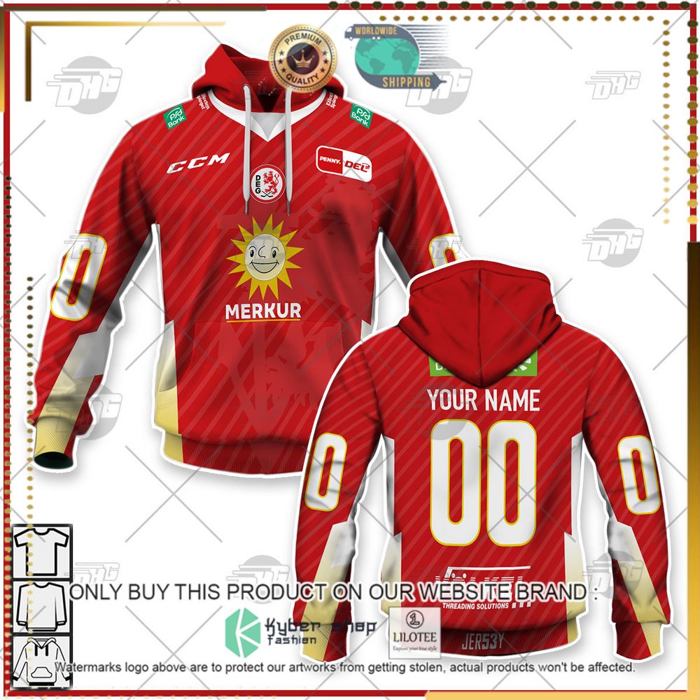 personalized del dusseldorfer eg red 3d hoodie shirt 1 2513