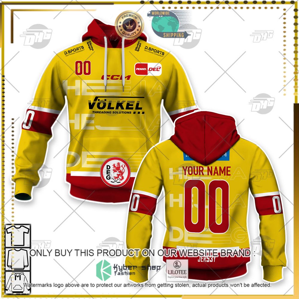 personalized del dusseldorfer eg yellow red 3d hoodie shirt 1 5989