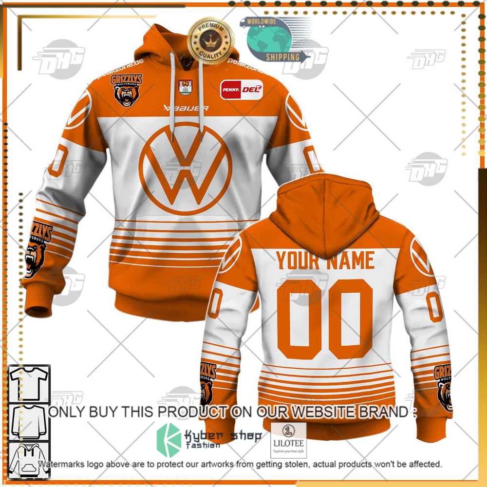 personalized del grizzlys wolfsburg white orange 3d hoodie shirt 1 3192