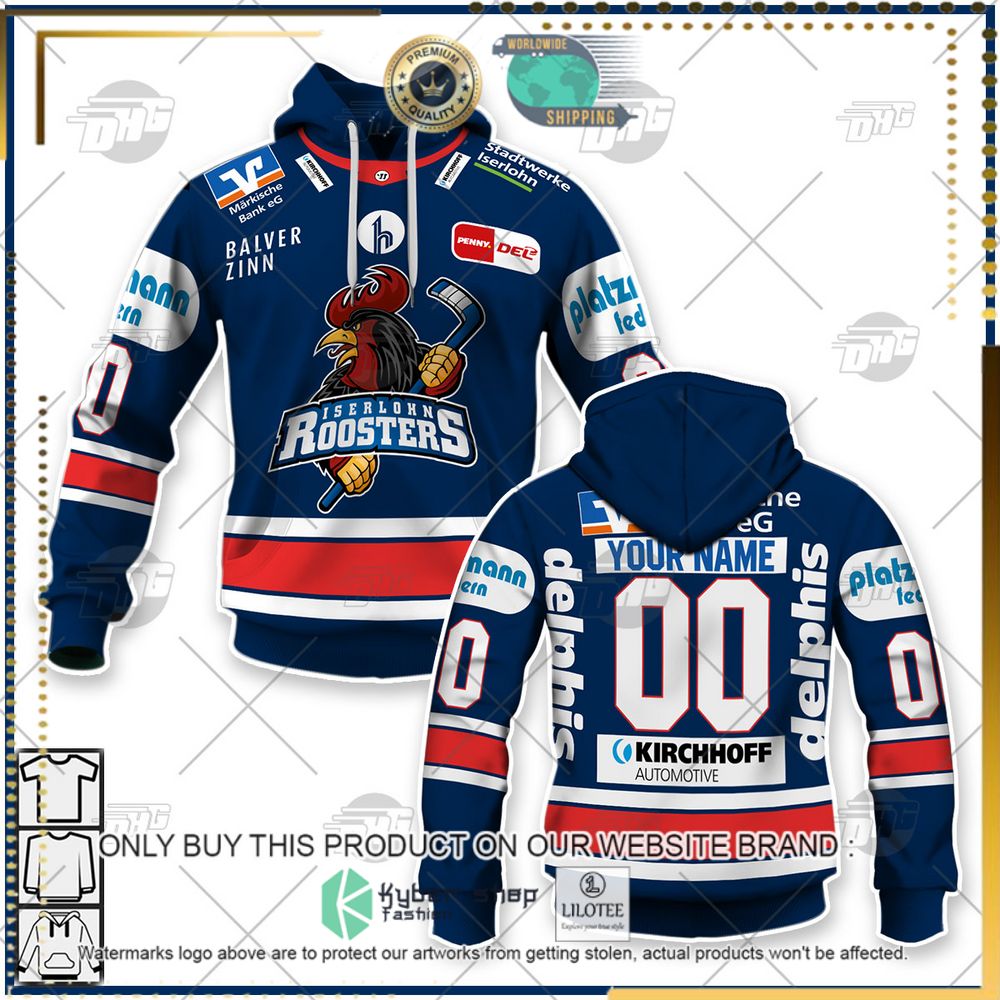 personalized del iserlohn roosters blue 3d hoodie shirt 1 69810