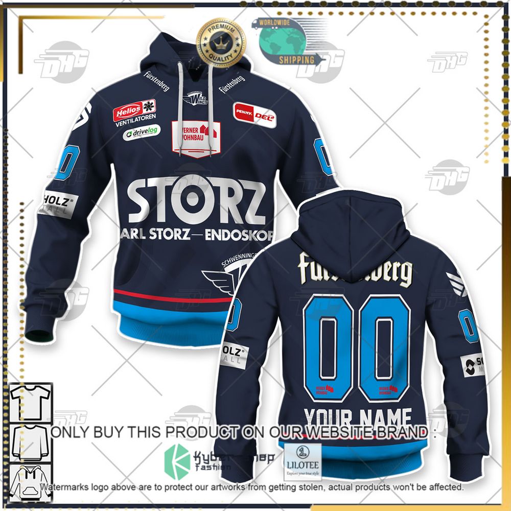 personalized del schwenninger wild wings navy blue 3d hoodie shirt 1 77621