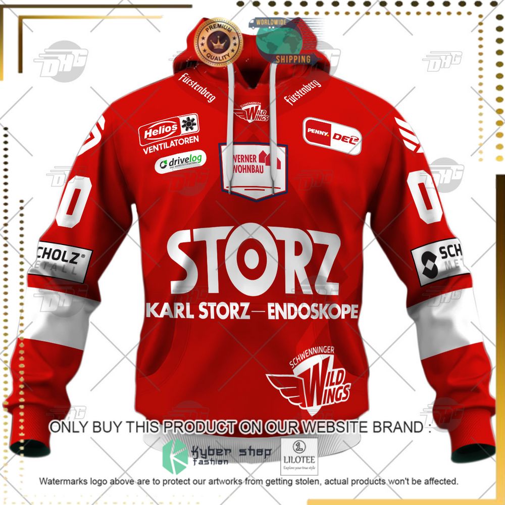 personalized del schwenninger wild wings red 3d hoodie shirt 2 46090