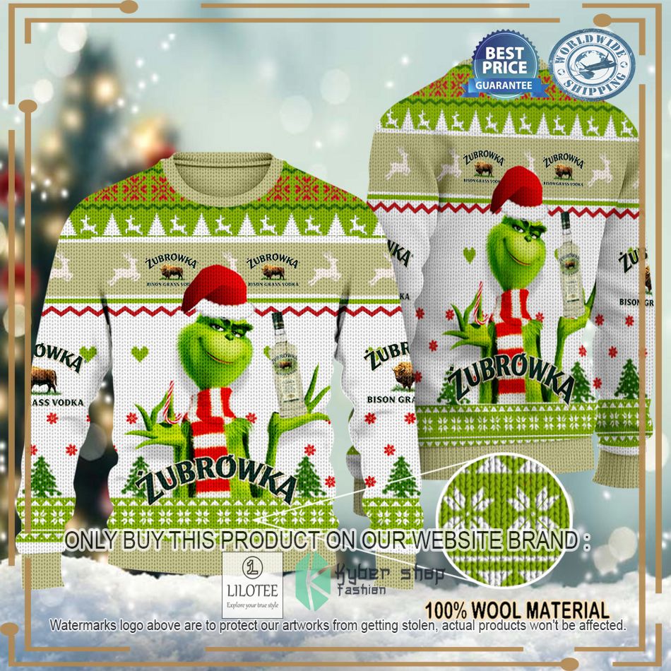personalized grinch zubrowka christmas sweater hoodie sweater 1 61944