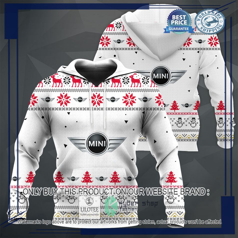 personalized mini white christmas sweater hoodie sweater 1 75684
