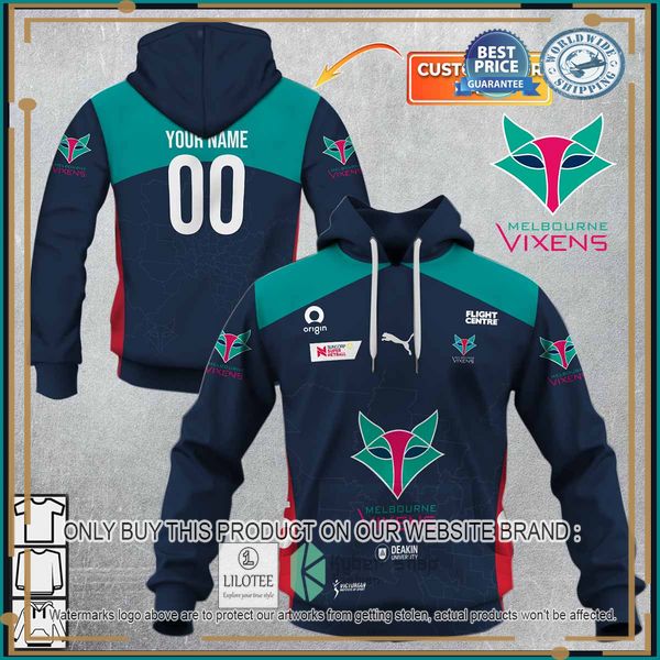 personalized netball melbourne vixens jersey 2022 shirt hoodie 1 77318