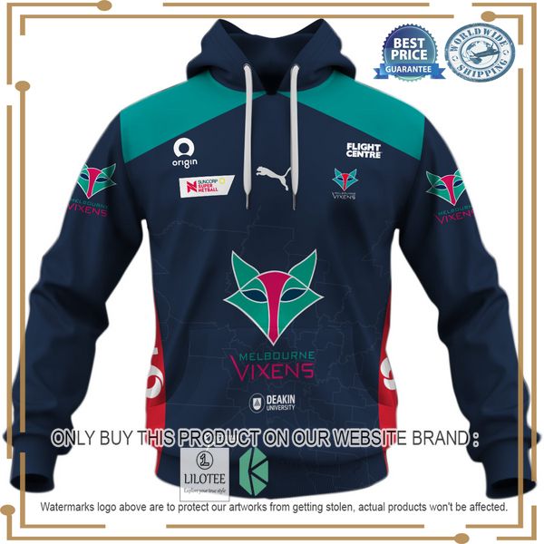 personalized netball melbourne vixens jersey 2022 shirt hoodie 2 22372